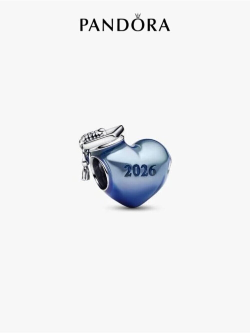 Pandora Graduation 2026 Blue Heart Charm